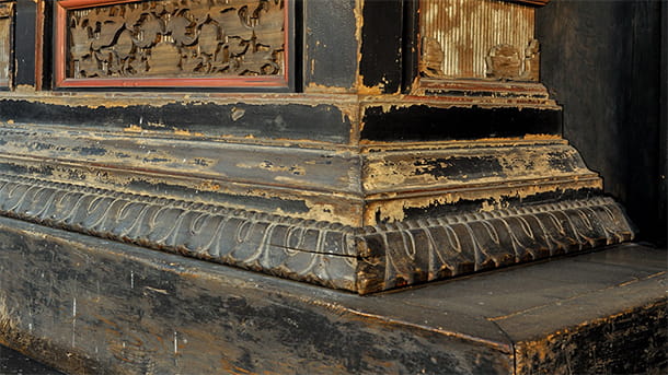 刳型(くりがた)や蓮弁(れんべん)